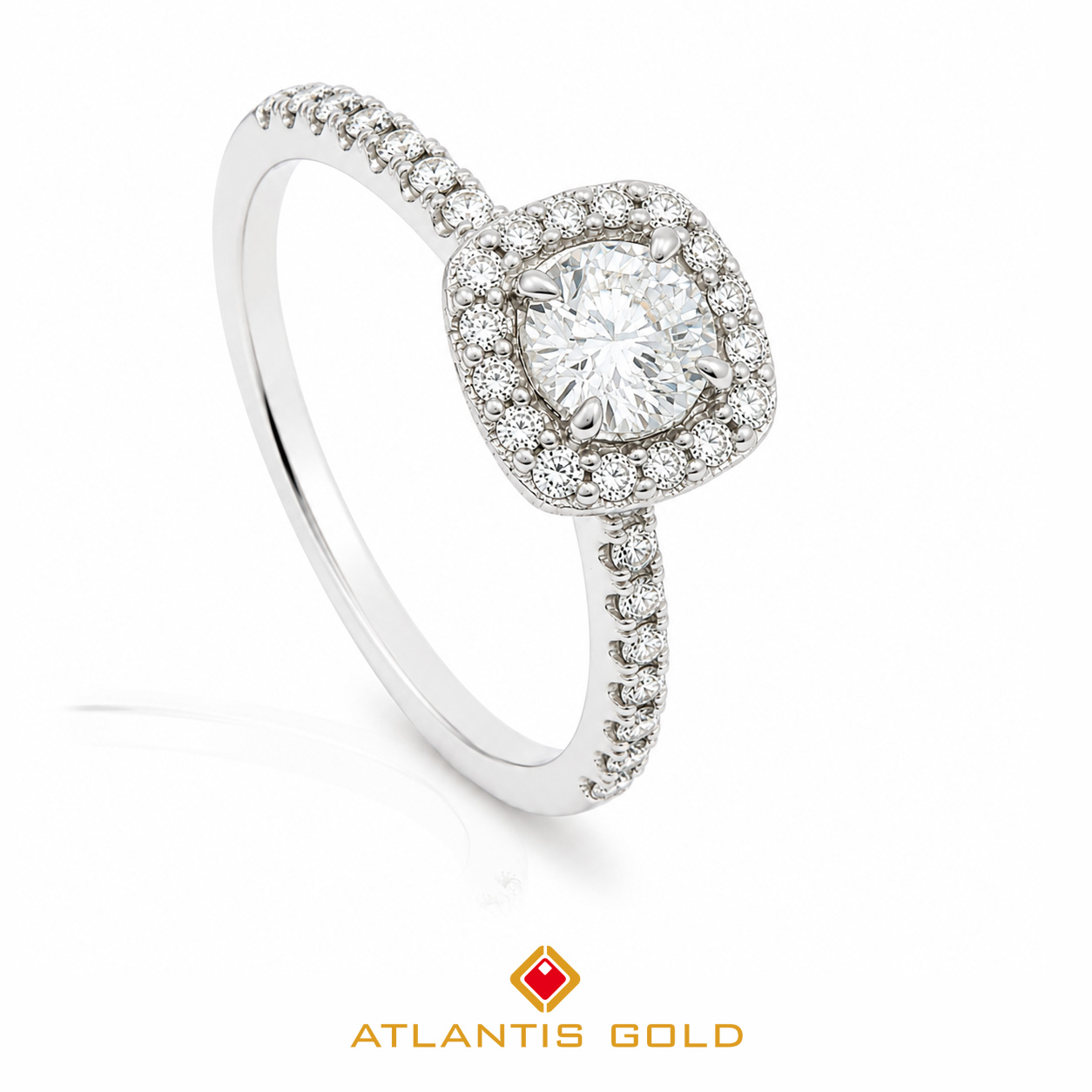Inel Celine - Diamante, Aur alb 14K