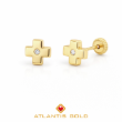 Cercei cu filet Serafina din aur de 14k