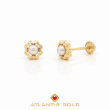 Cercei cu filet Camelia din aur de 14k