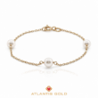 Bratara cu perle Timeless din aur de 14K