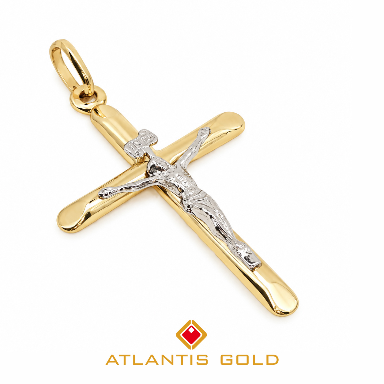 Pandantiv Croix Sacrée din Aur 14K