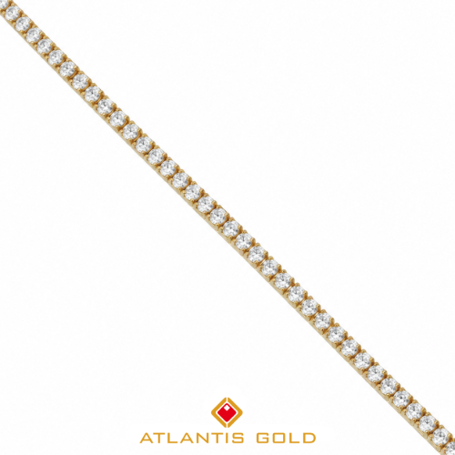 Brățară Crystal Line din aur 14K