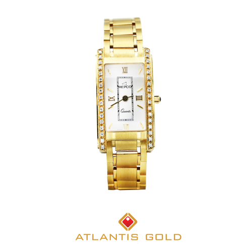 Ceas din aur de 18k accesorizat cu 34 de diamante