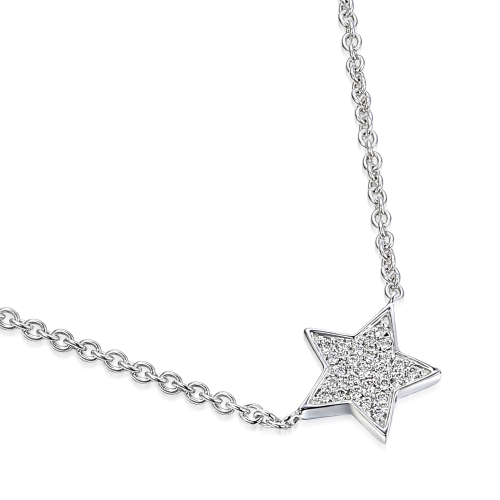 LANT CU PANDANTIV DIN AUR 18K CU DIAMANTE 72775