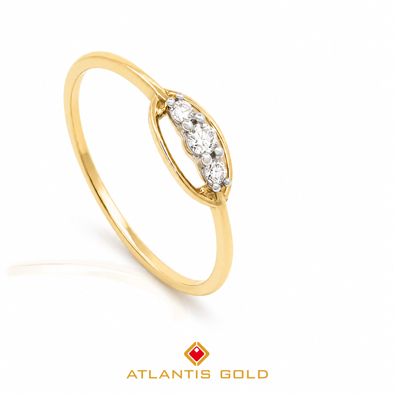 Inel Noelle - Diamante, Aur galben 18K